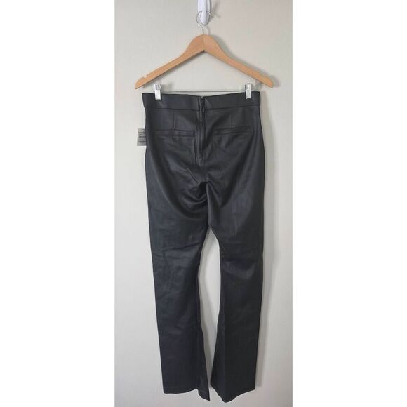 Blank NYC Vegan Leather Leggings Size Medium Black Mini Boot Cut NEW - Picture 5 of 7